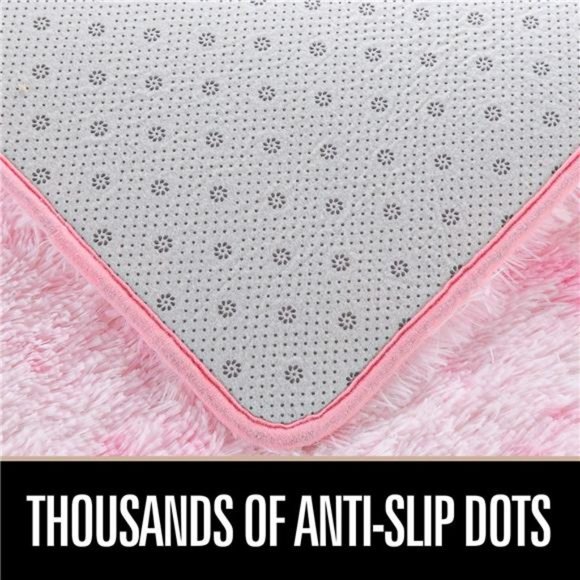 Luxury Shag Rug Fluffy Area Rugs 4x6 Feet, Cute Rainbow Rugs for Girls Bedroom - Picture 6 of 6